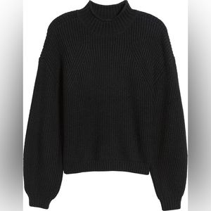 BP Mock Neck Sweater (black): XS
